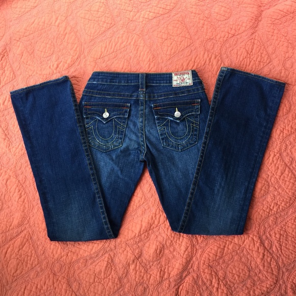 True Religion Becky Jeans Style #10-564 EUC Strght - Picture 1 of 8